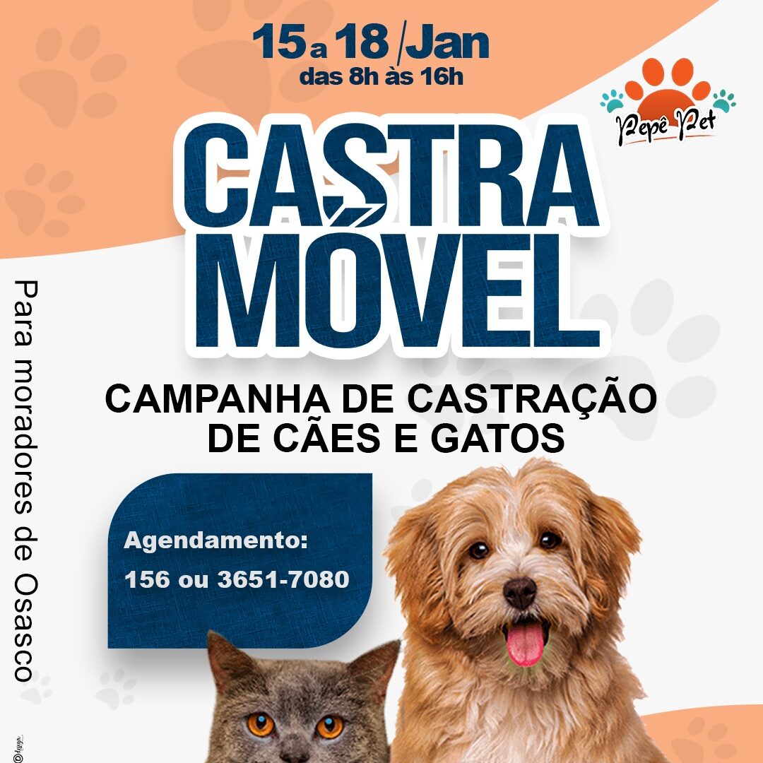 Castra Móvel - Campanha de Castração de Cães e Gatos