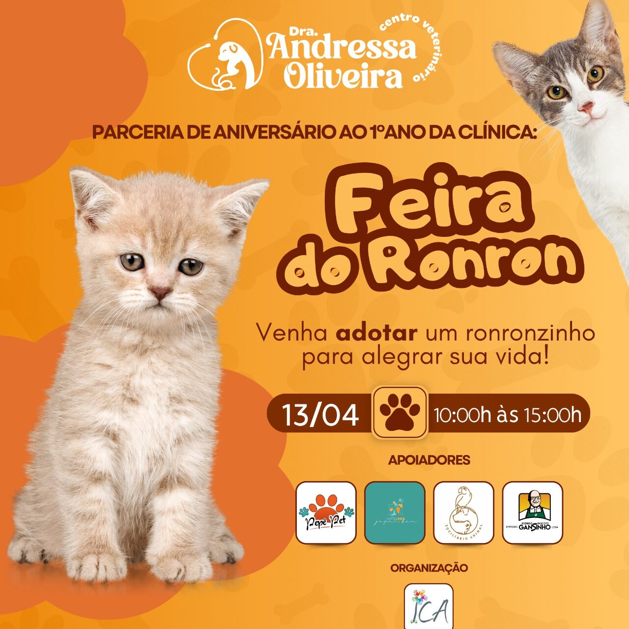 Feira do Ronron com parceria da Ong Pepê Pet